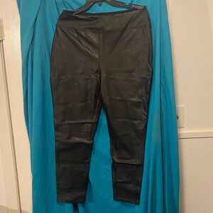 Tuckernuck Black Faux Leather Leggings